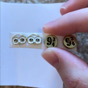 set of 5 harry potter earrings